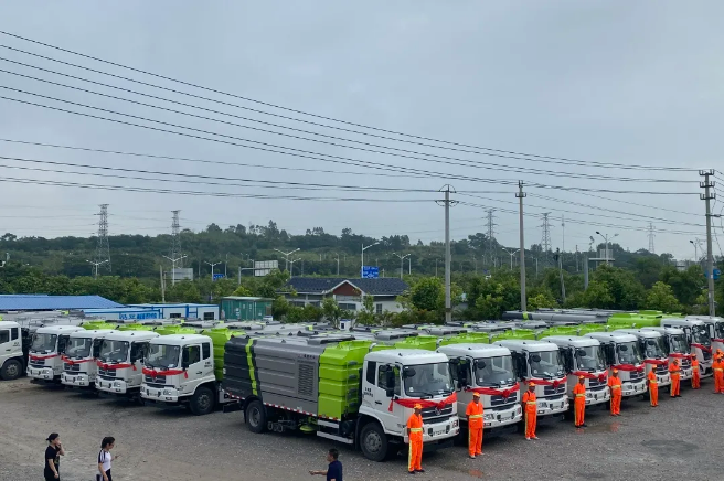 15天！盈峰環境快速響應客戶需求，順利交付約3000萬元環衛裝備